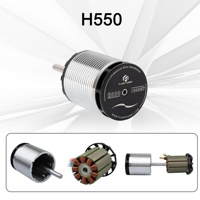 Moteur Brushless FlashHobby H550 1220KV, arbre de 6 mm, 3-6S, 347g, haute puissance, pour hélicoptère et avion de classe 550/600, OEM/ODM