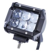 Lampe de travail LED à lentille 4D de 4 pouces 18W pour moto, tracteur, bateau, tout-terrain, 4x4, camion, SUV, VTT, accessoires de voiture