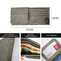 Dompet Lipat Dua Pria, Dompet Saku Depan Minimalis Pemblokir RFID, Dompet Lipat Dua untuk Pria