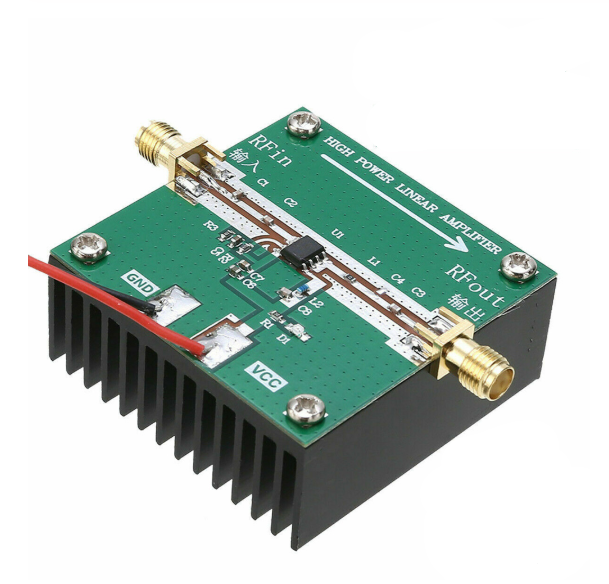 RF2126 400MHZ-2700MHZ Broadband RF Power Amplifier 2.4GHZ 1W for WIFI BT Ham Radio Amplifier with Heat Sink