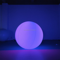 Anpassbare Aufblasbare Hängende Kugel mit LED-Beleuchtung für Hochzeit Party Bühnendekoration