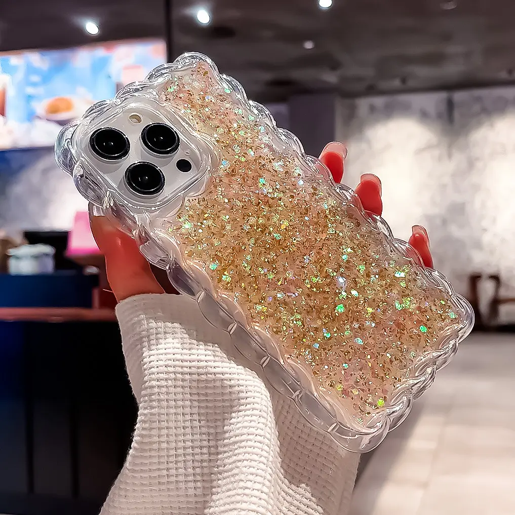 Nuova custodia di lusso per telefono iPhone15 pro Designer Glitter custodie per telefono cellulare iPhone 12 13 14 15