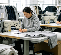 Veste Homme Oversize à Col Montant Zippé Couleur Unie Personnalisée pour Jeunesse, Échantillonnage Rapide, Fabrication en Usine, Hauts Décontractés d'Automne