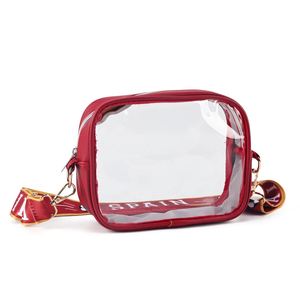 Wholesale Custom Clear Pink Waterproof <b>Make</b> <b>up</b> <b>Pouch</b> Washbag Transparent PVC Zipper Cosmetic Toiletry Bag for Women and Girls - Product Image 4