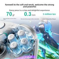 Manette de jeu AOLION NEW Switch2, éclairée, double vibration, joystick 2.4G, programmation macro, déclencheur, gyroscope six axes