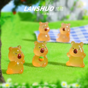 Lanshuo Resin Koala <b>Figurine</b> Miniature Animal Decor Home Decoration Plastic Craft Model Toy - Product Image 1