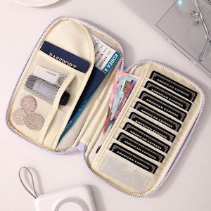 Travel Passport Wallet Organizer RFID Document <b>Holder</b> Waterproof Zipper Nylon Pouch <b>Ticket</b> Card Bag Custom Logo OEM ODM Factory - Product Image 5