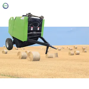 Automatic Tractor Dry Paddy Pine Straw Baler Agricultural Hay Baler Mini Rice Round Press Balers For Sale