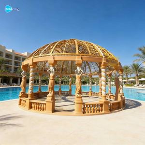 Escultura de Arte Paisagística para Jardim Externo, Design de Gazebo com Coluna Quadrada de Mármore Sólido Europeu Premium - Product Image 2