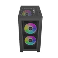 Boîtiers d'alimentation électrique d'usine JNP Tours OEM Rgb Ventilateur de refroidissement Armoire trempée Système de refroidisseur d'eau Boîtier d'ordinateur PC de jeu