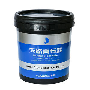 Peinture en pierre lavée à la résine écologique, design moderne unique, application intérieure et extérieure, imperméable, effet marbre brossé - Product Image 2