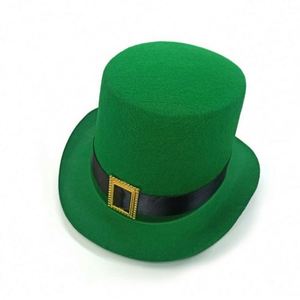 Sombrero de Papel Verde con Forma de Trébol para el Día de San Patricio, Festival Irlandés, Carnaval, Trébol de Tres Hojas 2024 - Product Image 5