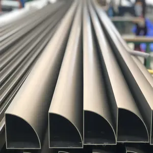 Triangle Aluminum Profile Anodized Champagne Decorative Pipe Aluminium Extrusion Section Manufacturer In Foshan