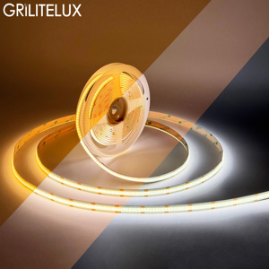 COB LED Strip Low Voltage CCT Tunable DC12V DC24V 8mm PCB High CRI for Kitchen Cabinets - Product Image 1