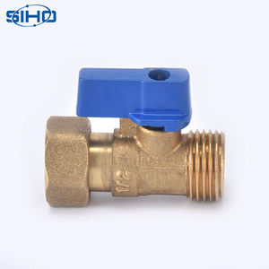 Robinet à bille en laiton <span class=keywords><strong>Siho</strong></span>, type droit, pression moyenne pour l'eau, raccord fileté 1/4 4, commande manuelle -20 100 OEM - Product Image 1