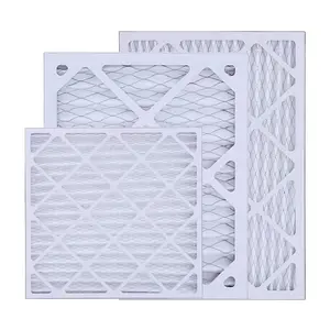 12x20x1 16x25x1 14x14x1 20x20x1 MERV 8 11 13 16 F6 F7 Cardboard Frame Pleated AC Furnace Air Filter For HVAC Systems