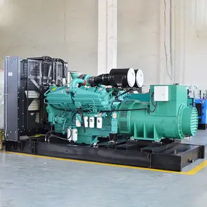 Powered By Cummins Engine KTA38-G9 Open Type 1250kva 1000kw Heavy Duty Diesel Generator Set