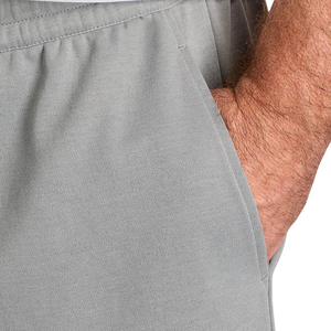 Shorts en coton pour hommes OEM, grande taille, respirants, taille élastique, tissu jersey épais, certifiés GOTS, personnalisables, style minimaliste, été - Product Image 3