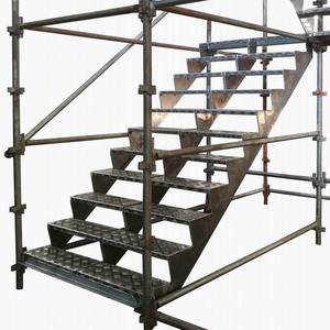 <span class=keywords><strong>Escalier</strong></span> d'échafaudage en acier avec escabeau de plate-forme pour l'échafaudage de cadre de construction de bâtiment - Product Image 6