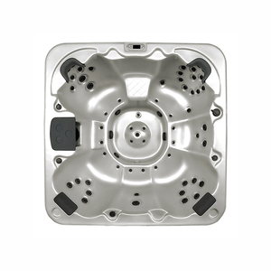 Moderno 6 personas al aire libre bañera de hidromasaje SPA <span class=keywords><strong>Balboa</strong></span> WiFi SISTEMA DE Control de teléfono blanco acrílico Bluetooth música incluido escurridor para hoteles - Product Image 6