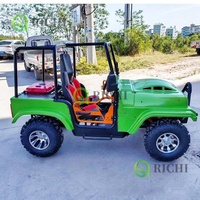 200CC alimenté par du carburant Jeep 2 places efficace hors route voiture essence Mini jeep pour Rural Commute Support Global Shipping