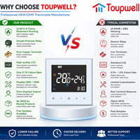 Termostato Inteligente WiFi Tuya para Fan Coil, Sistema Termostático OEM Personalizable, Controlador de Temperatura Ambiente para HVAC y Aire Acondicionado