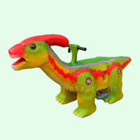 Location d'équipement d'amusement pour enfants pour centre commercial Atrium carré mécanique équitation dinosaures machine pour balade avec minuterie