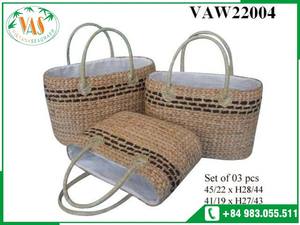 Bolso Versátil de Jacinto de Agua, Bolso Grande Tejido, Ideal para Escapadas de Fin de Semana, Compras, Suave y Ligero, Exportación Internacional - Product Image 6