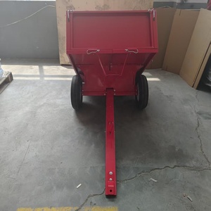 Chariot à benne basculante en acier pour jardin, pelouse, tracteur - Product Image 4