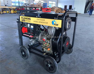 Factory Price Open Frame Type Air-cooled, <b>Generator</b> 5.5kva diesel Price, Engine, OEM - Product Image 2