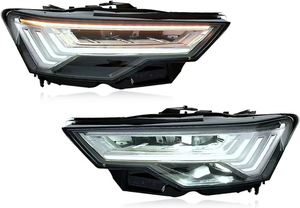 สำหรับ <span class=keywords><strong>Audi</strong></span> <span class=keywords><strong>A6</strong></span> ปี <span class=keywords><strong>2019</strong></span>-2021 ชุดไฟหน้า LED แบบดัดแปลง อะไหล่เปลี่ยนไฟหน้ารถยนต์ จัดส่งจากโรงงาน อะไหล่รถยนต์--1 คู่ - Product Image 2