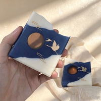 Lot de 2 Savons Artisanaux Chinois au Lait de Lune, Procédé à Froid, Nettoyage Doux et Naturel, Idéal pour Cadeaux, Petites Entreprises et Vente en Gros