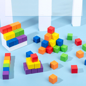 Bloques <span class=keywords><strong>de</strong></span> Construcción <span class=keywords><strong>de</strong></span> Cubos <span class=keywords><strong>de</strong></span> Madera, Cubos <span class=keywords><strong>de</strong></span> Madera Coloridos <span class=keywords><strong>de</strong></span> Seis Caras, Bloques <span class=keywords><strong>de</strong></span> Cubos Coloridos para el Desarrollo Intelectual <span class=keywords><strong>de</strong></span> los Niños - Product Image 4