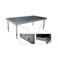 Escenario Portátil para Eventos Móviles y Conciertos, Plataforma Plegable de Aleación de Aluminio
