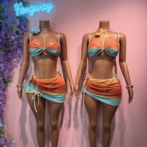 Nuevo Bikini Dividido 2026 de Moda Sexy, Traje de Baño de Color Sólido con Diseño Hueco, Novedoso Traje de Baño para Piscina de <span class=keywords><strong>Mujer</strong></span> - Product Image 1