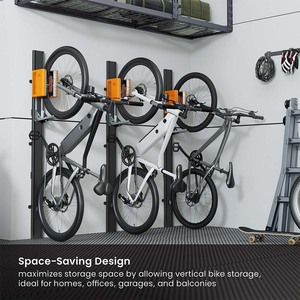 Support <span class=keywords><strong>Mural</strong></span> <span class=keywords><strong>Vertical</strong></span> de Rangement pour Vélo LBM12-01 Easylift pour Vélo Électrique Ebike à Domicile en Intérieur - Product Image 3