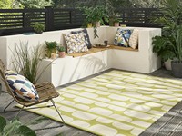Juego de Alfombras de Lana Hechas a Mano de Lujo, Color Beige Taupe, Alfombra Geométrica para Sala de Estar, Dormitorio, Decoración Moderna para el Hogar, Lavable, Ideal para Picnics