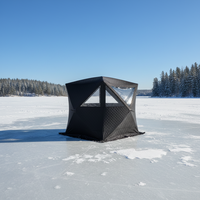 Tente de sauna familiale Warmfire pour 4 à 8 personnes, une chambre, quatre saisons, en tissu Oxford 300D/900D, imperméable, triple couche, coupe-vent, grande fenêtre
