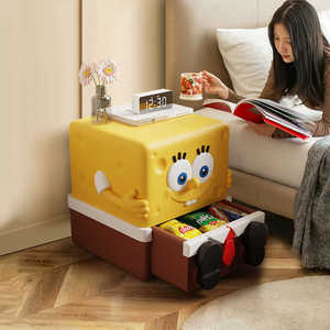 Cartone animato creativo per comodino camera <span class=keywords><strong>da</strong></span> letto per bambini deposito <span class=keywords><strong>SpongeBob</strong></span> cabinato in resina artigianale - Product Image 1