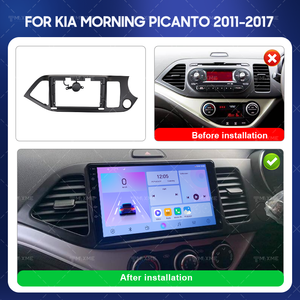 Para Kia Morning Picanto 2011-2017 9 pulgadas LHD RHD Android Car Stereo Radio Marco de instalación Panel de navegación Marco Dash Kit - Product Image 3