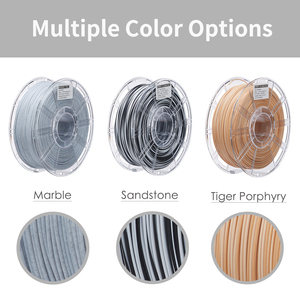 Filament d'imprimante 3D ANTINSKY PLA Rock 1KG, surface mate, plusieurs couleurs disponibles, offrant une texture de surface givrée subtile - Product Image 6