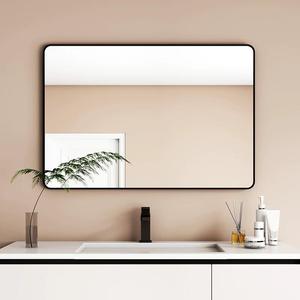 Custom <b>Square</b> Metal Framed <b>Mirror</b> Salon Big Wall Home Bathroom Large Dressing Table With <b>Mirror</b> Floor <b>Mirror</b> - Product Image 5