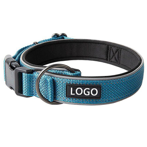Accesorios para mascotas Rarewe, Collar para perro, logotipo personalizado, Collar de nailon acolchado reflectante de lujo para perro, Collar táctico para <span class=keywords><strong>Labrador</strong></span> <span class=keywords><strong>Retriever</strong></span> - Product Image 3