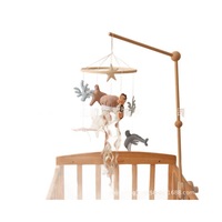 Ornement suspendu multifonctionnel pour chambre d'enfant de style nordique, forme animale, coordination œil-main, cloche de lit éducative