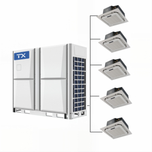 Système de climatisation commercial VRF multi-split triphasé 380V avec technologie EVI, unité extérieure de 8 à 32 CV à haute efficacité - Product Image 5