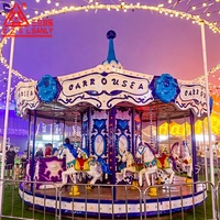 Promotion : Manège intérieur et extérieur pour enfants et adultes, carrousel à chevaux pour parcs d'attractions