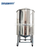 1000L usine sur mesure réservoir de stockage en acier inoxydable de qualité sanitaire 316 réservoir de stockage de matériel réservoir de stockage d'huile de jus cosmétique