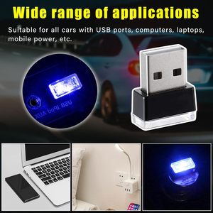 Lampe d'ambiance LED USB pour l'intérieur de la voiture, mini lampe décorative LED portable pour voiture, kit d'éclairage ambiant avec interface USB - Product Image 6