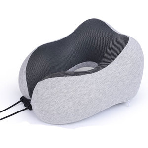 Almohada de Viaje en Forma de U de Espuma Viscoelástica Portátil, Almohada Magnética de Tela para Protección del Cuello para Llevar Contigo Durante Viajes de Negocios - Product Image 4