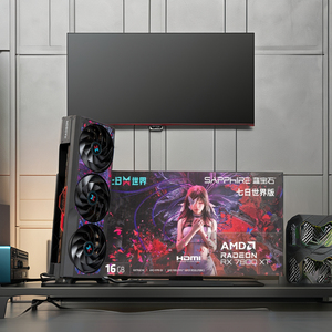 Sapphire RADYON 7800 <b>16GB</b> Black Myth Wukong Desktop Gaming Graphics Card Independent 7-Day World Custom Edition GDDR6 Radeon - Product Image 2